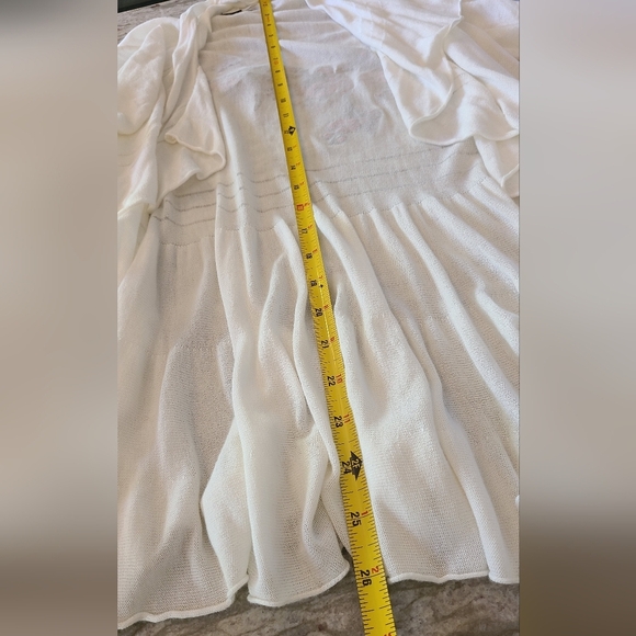 Express Red Roses Applique Open Front Tie- Front Cardigan - Picture 5 of 8